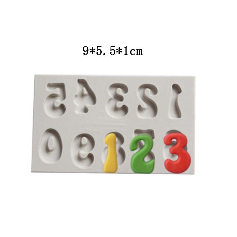 Moldes de arcilla para dulces 3D, herramientas de decoración de pasteles, molde de silicona, letras del alfabeto, mayúsculas, letras minúsculas