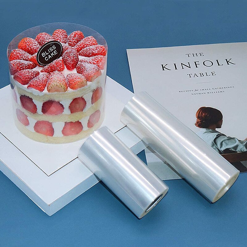 Good He Cake Collar Plastic DIY Cake Collar Transparent Mousse Cake Sheets Surrounding Edge Clear Cake Strips for Baking