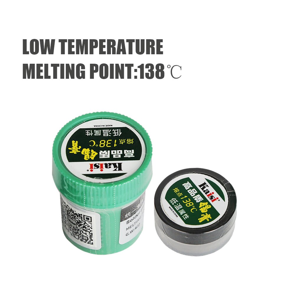 Solder Paste Flux Tin Paste Melting Point 138°C and 183°C Tin Sn63/Pb67 for Soldering Iron Circuit Board Repair BGA SMT Rework