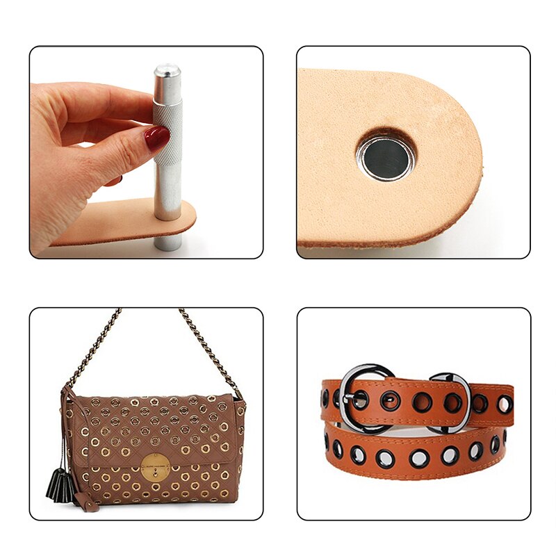 Håndlavede metaløjler formværktøj øjeringsværktøj læderbeklædning tilbehør skive spænde installation værktøj