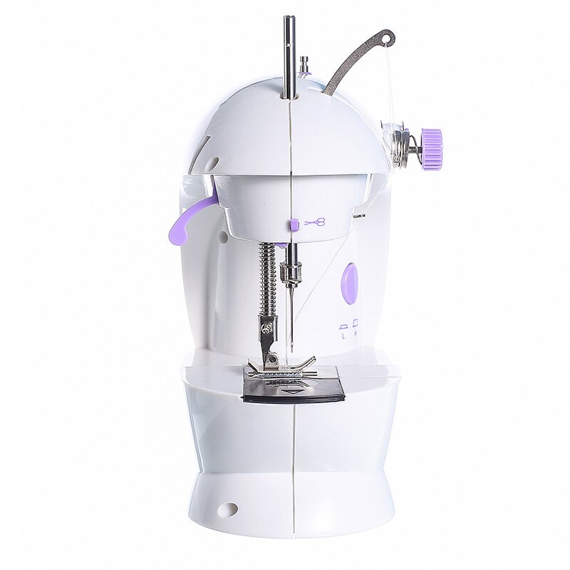 Mini Electrical Sewing Machine Household Portable Sewing Tailor With Lamp Thread Cutter Dual Speed Adjust Desktop Sewing Machine