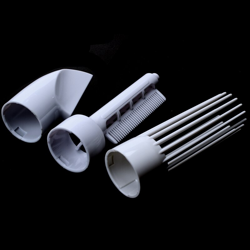 8- in -1 monitoimityylinen sähköinen hiustenkuivaaja hiustenkuivain setti kiharrin muotoinen harja kampa air eu plug-white