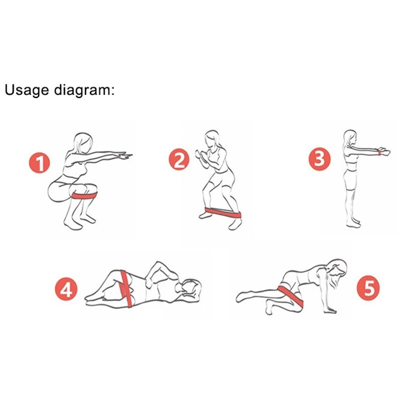 Banda elástica de resistencia para ejercicio, banda de Fitness de tela gruesa no rodante, círculos de cadera, banda de asistencia para tirar hacia arriba, banda de fuerza para Fitness
