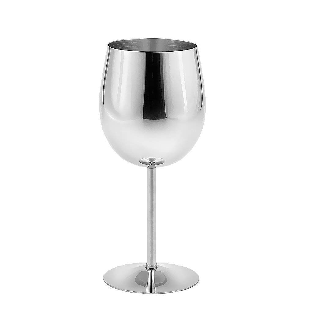 Stainless Steel Glass Satin Finish Unbreakable Red Wine Glass