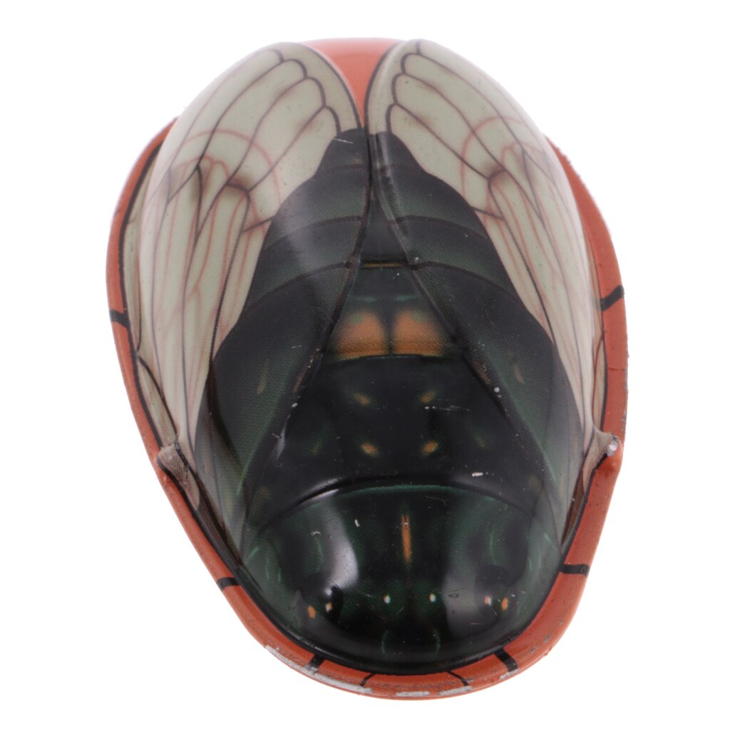 Metal Sounding Cicada Model Tin Toy Collectible