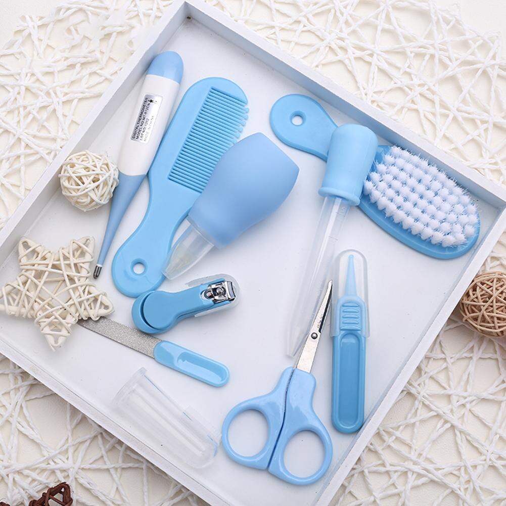 10 Pcs/set Safe Health Baby Nail Trimmer Baby Care Haircut Thermometer Nail Clippers Care Tools Kit Nail Products