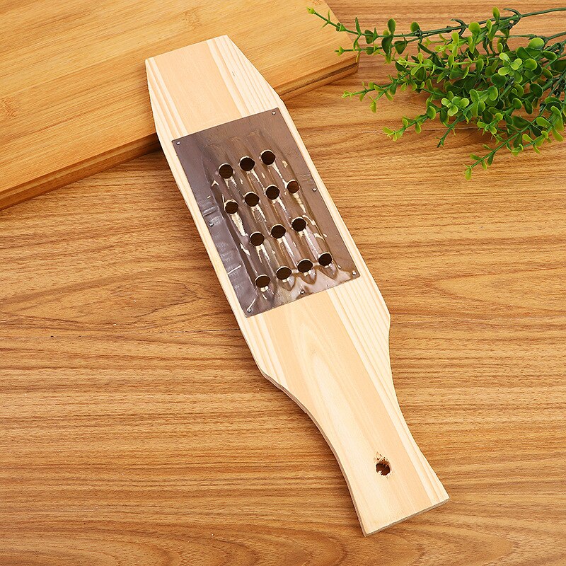 Râpe à carottes et fromage en bois pratique, coupe-légumes multifonction, trancheuse manuelle à mailles fines, outil de cuisine