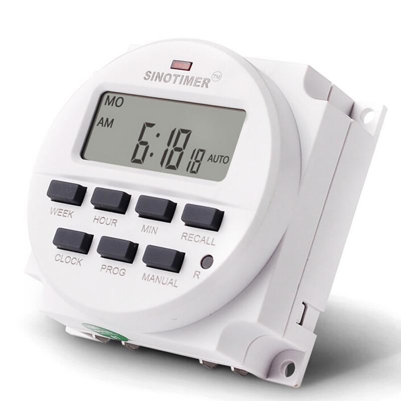 LCD Digital Programmable Timer Switch With UL Listed Relay Inside And Countdown Time Function 220 - 240V 16A AC