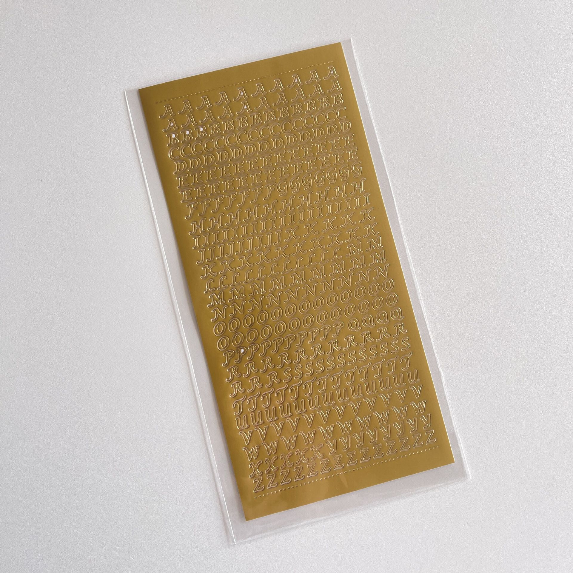 Pegatinas de letras y números para Álbum de tarjetas de Idol DIY, pegatina de diario de Scrapbooking bronce de oro y plata, papelería coreana, 1 hoja: Rojo