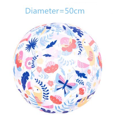 PVC Flashing Ball Color Inflatable Beach Ball Transparent Water Toy Photo Props Outdoor Summer Water Fun Swim Toys: Fashion