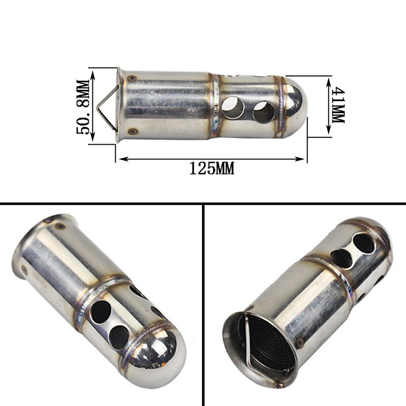 universal 51mm front end DB Killer for Motorcycle Exhaust Muffler DB killer Silencer Noise Sound Eliminator for Off road Bike