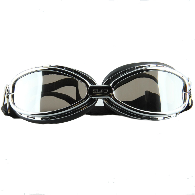 POSSBAY Pilot Cruiser Motorcycle Glasses Bike Riding Goggles Eyewear Protect Glasses Lens UV-Protection Cafe Racer: Default Title