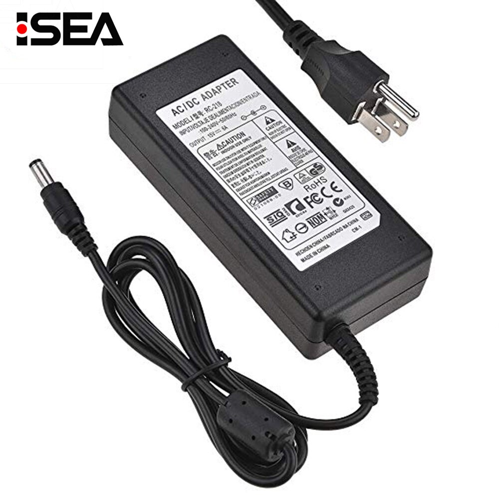 HTRC Charger 15V 6A Ac Voeding Adapter 100-240V Voor Imax b6 80W B6 V2 RC Balance Acculader AC DC Adapter met LED