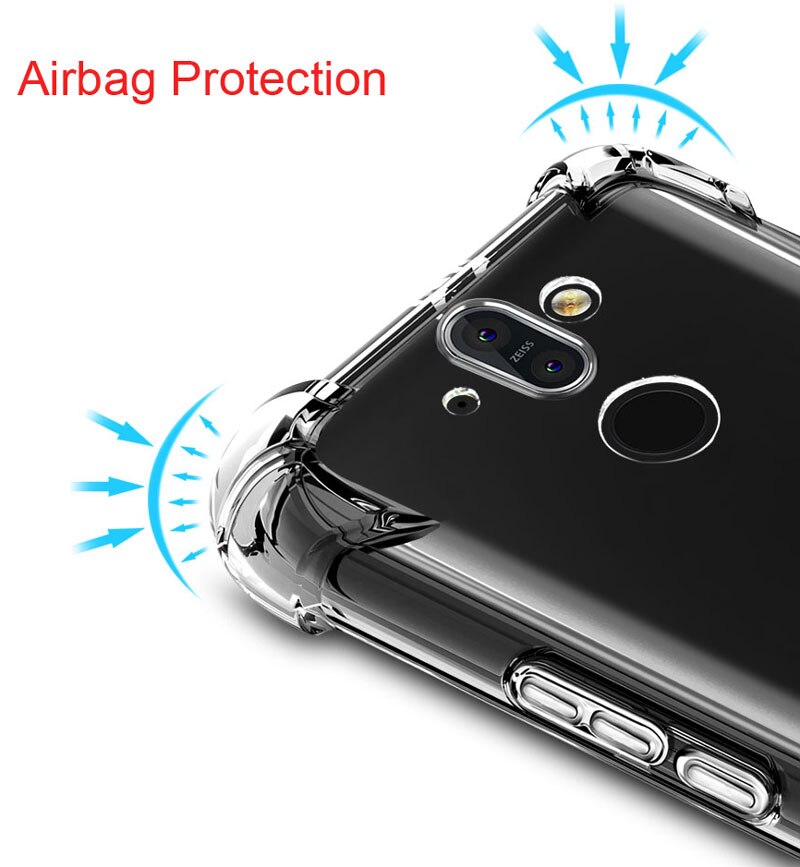 Shock-Proof Case Voor Nokia 2 3 5 6 7 8 Tpu Phone Case Cover Voor Nokia 6 2.1 3.1 5.1 6.1 7.1 7 Plus Dual Slanke Volledige Cover Cas