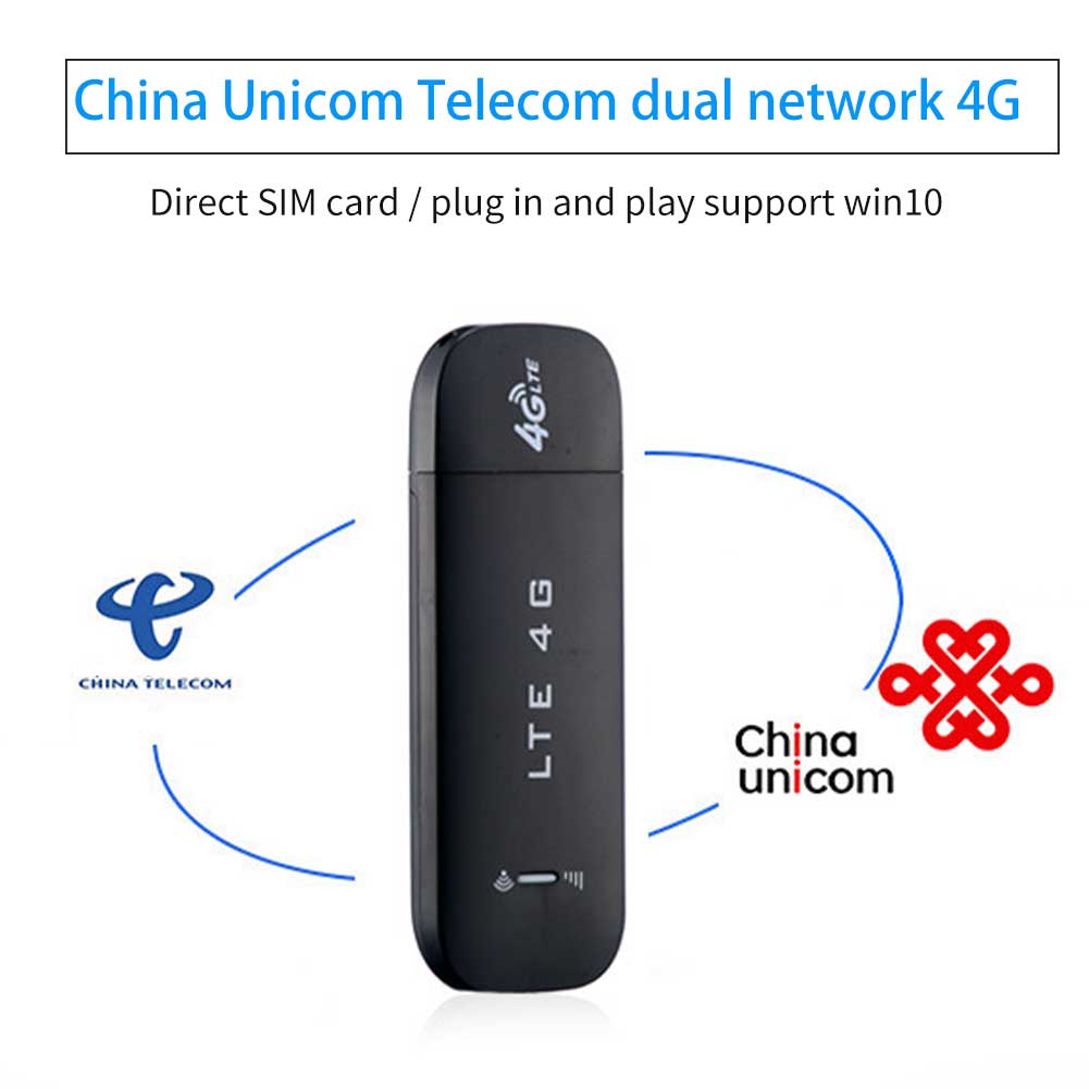 4g lte netværksadapter mobil bærbart usb-modem dongle højhastigheds wifi router stabil sim-kort til pc bærbar trådløs