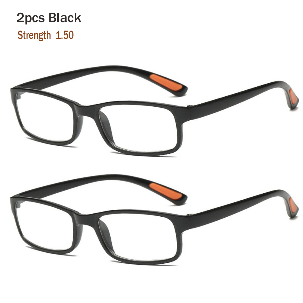 2pc ultraleichte lesebrillen für damen, herren und senioren, flexible lesebrillen mit vergrößerung, sehhilfe  +1.00 ~ +4.00 dioptrien: Khaki