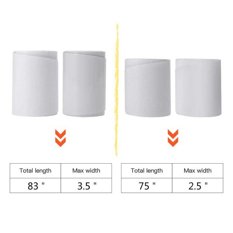 83Inch Surfing Surf Paddle Board White Board Protection Tape Surfboard Rail Protective Film Surfboard Accessory Transparent