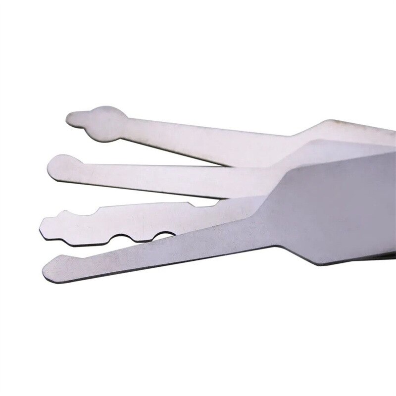 10PCS Stainless Steel Jiggler Keys Dual Sided Car Unlocking Lock Opening Repair Kits for Car Pin Tumbler and Wafer Mechanisms