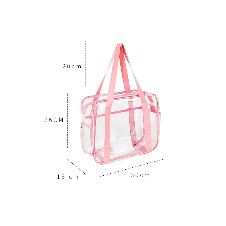 Transparent Waterproof PVC Travel Bag Large Capacity Of Bags Unisex Clothing Sorting Organize Storage Bags Bathing Bag