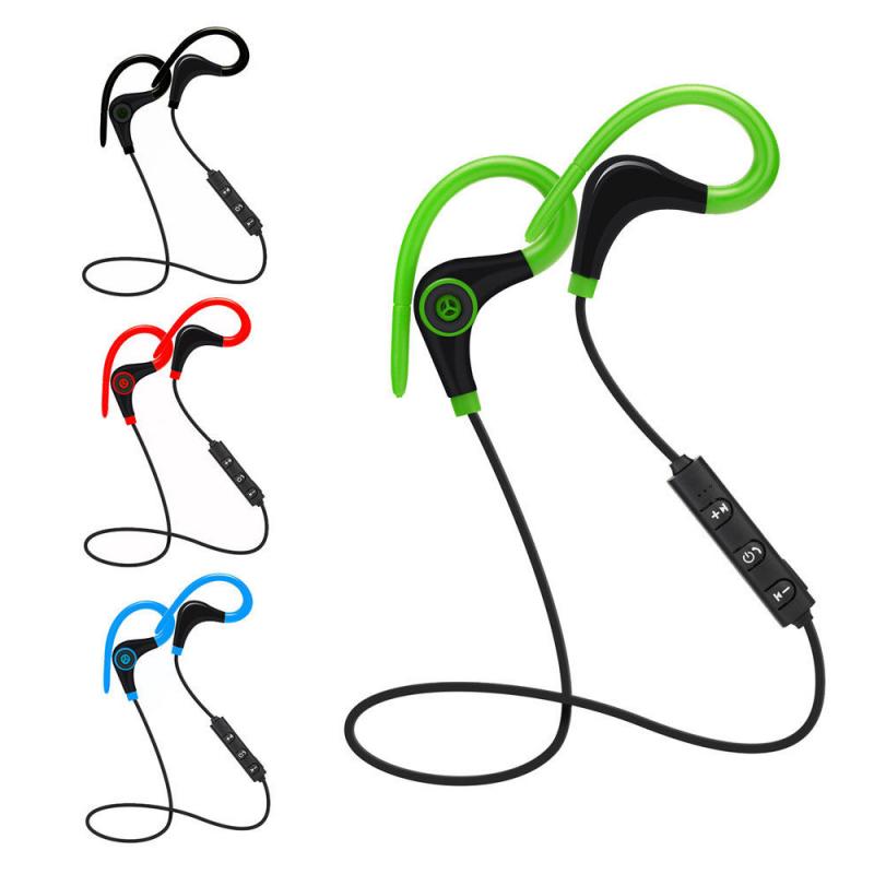 Wireless Earphones Bluetooth Ear Hook Sport Running Stereo Headset Mini Handsfree Headphone With Mic for iPhone Xiaomi Huawei