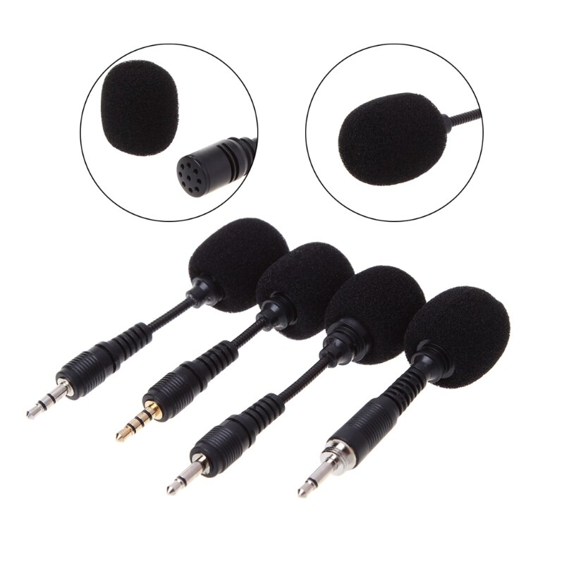 Mobiele Telefoon Mini 3.5Mm Interface Flexibele Microfoon Stereo Voor Iphone Android