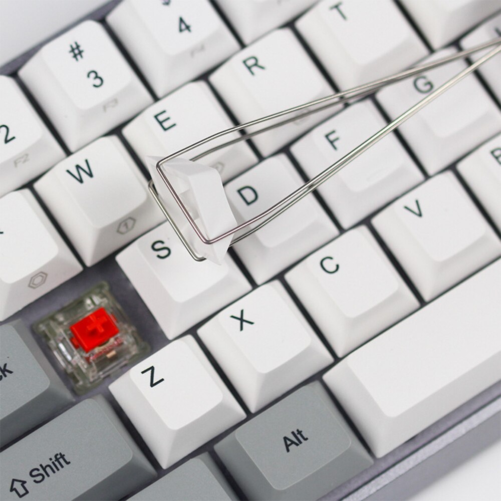 Keyboard Key Cap Puller Stainless Steel Keyboard Removal Tool Remover with Handle For Mechanical Keyboard Black