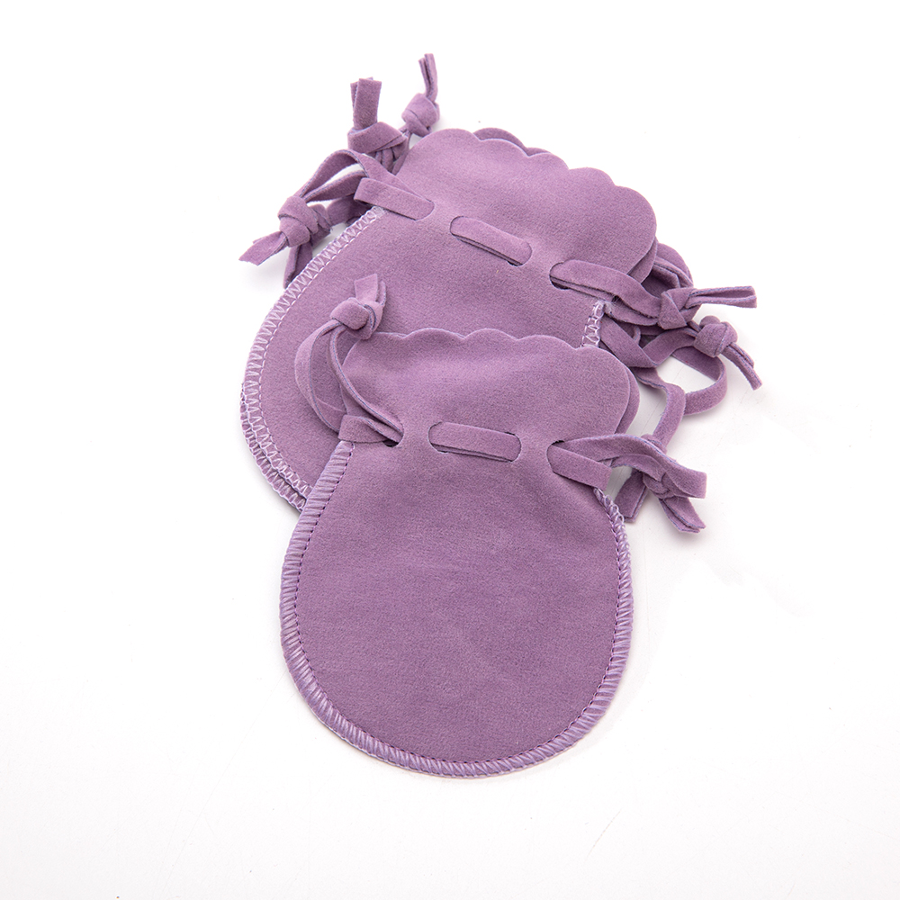 10 Stuks Fluwelen Tas Met Trekkoord Zakje Voor Sieradenorganisatoren Cadeau Voor Kleine Bedrijven Die Snoep Opbergen: M / Clear