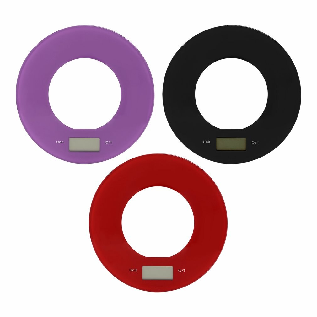 Ultra-thin Electronic Kitchen Scale Precise Scale with Touch Button Tare Function for Health & Beauty Life