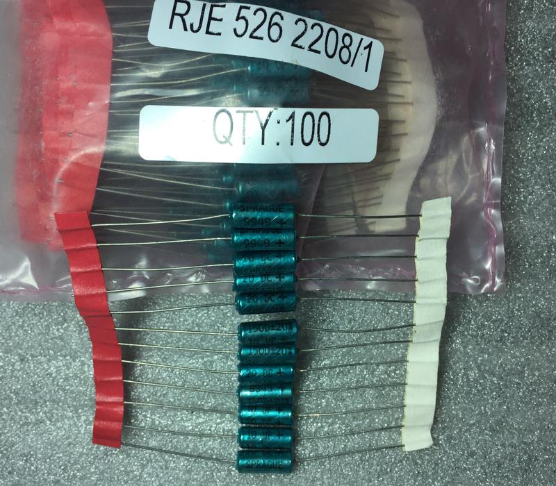 Condensador de tantalio axial con sello de oro Chapado en plata, 10 Uds./20 piezas Uds., 150D, 20V10UF, 5x12mm, 10UF, 20V, reemplazo de 25V, 106