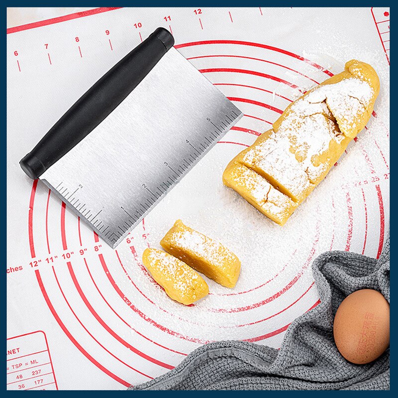 cuisine coupe-pâte grattoir pâte diviseur farine pâtisserie gâteau Pizza outils de coupe en acier inoxydable maison cuisine outils de cuisson