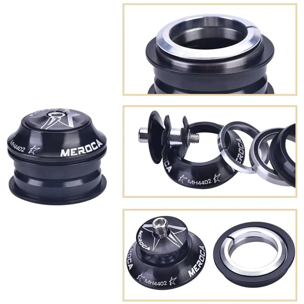 Bicycle Headset 44mm 2 Bearing Clock 1 1/8 For Road MTB Bike BMX Integrated Steering Parts For 28.6 Straight Tube Fork