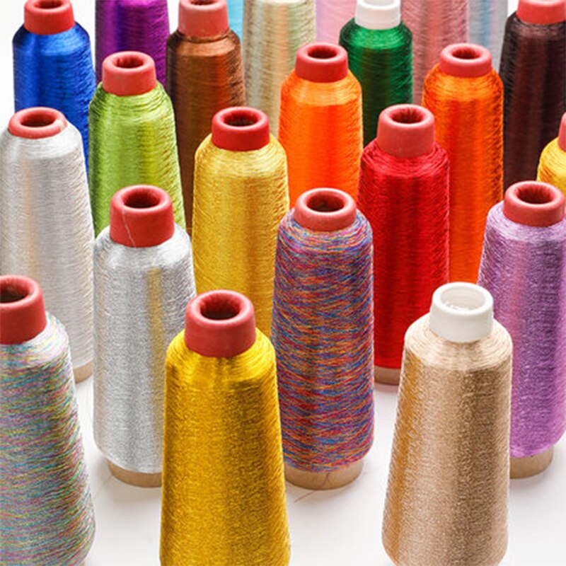 Color Flash Bright Silk Gold And Silver Thread Computer Embroidery Manual Cross Stitch Metal Thread DIY Braided Thread