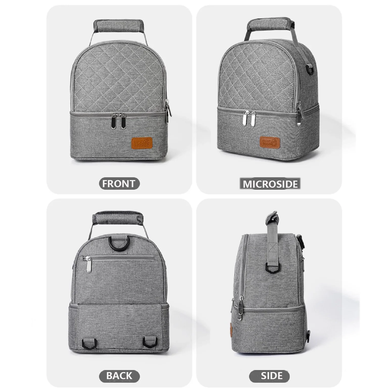 Children's insulated lunch bag, minimalist picnic insulated box, portable lunch container, lunch box, bento bag