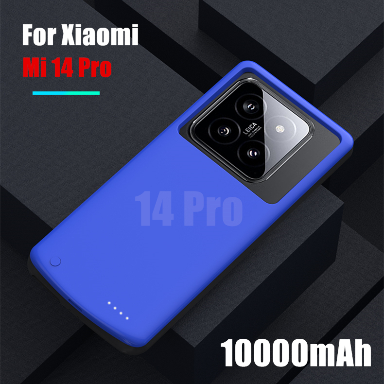 10000- mah-powerbank-hülle für xiaomi  mi 14 Ultra, 5g- akku-hüllen, tragbare powerbank-ladehülle für xiaomi 14 Profi, powercase: Rose