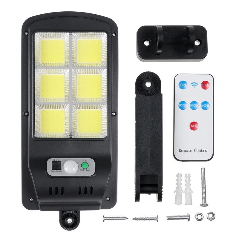 Ledet solenergi gatelykt utendørs vanntett vegglampe ekstern pir sensor menneskelig induksjon kolbe industriell hage motorvei lampe: Oransje / 1pc