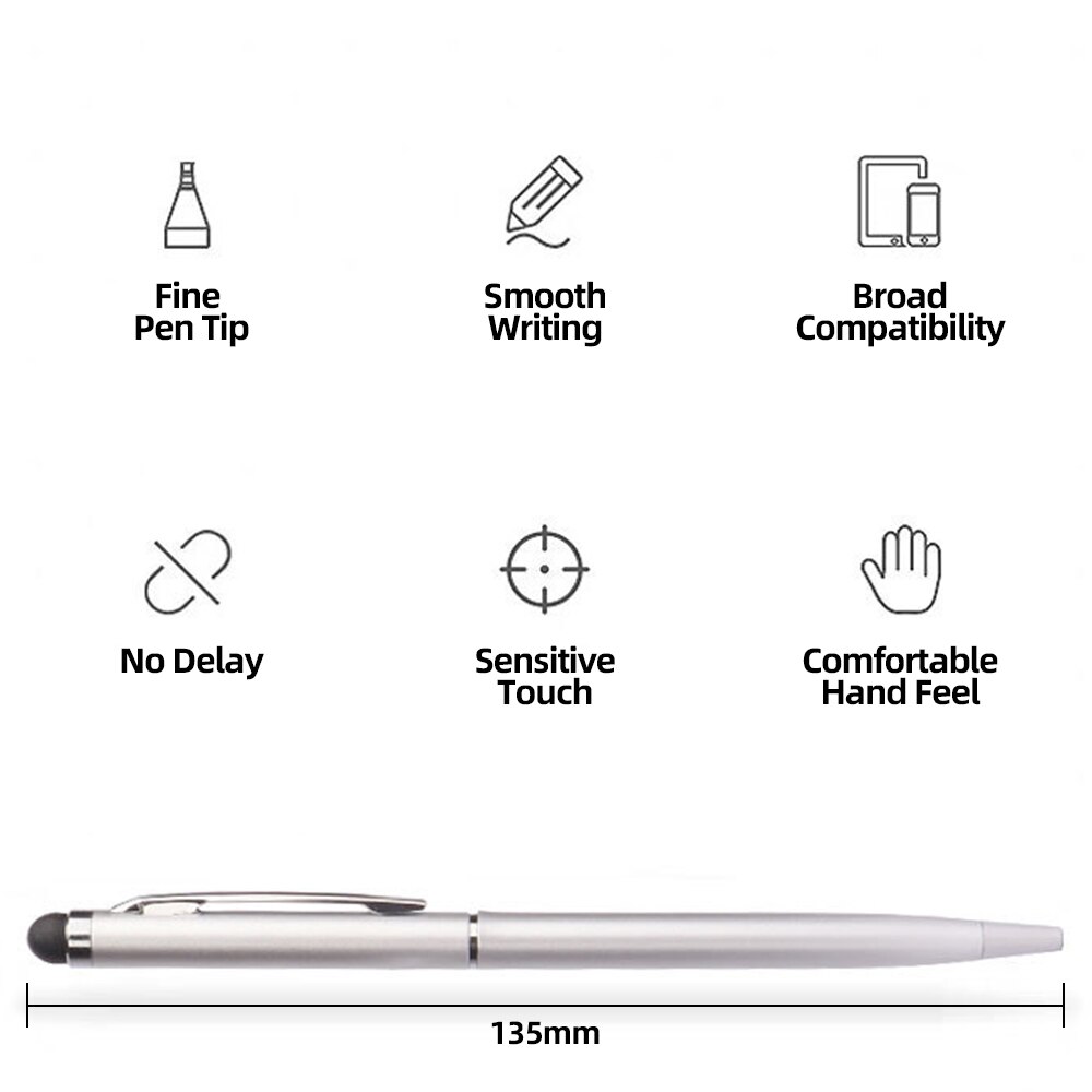 2 in 1 Universal Stylus Pen Drawing Touch Screen Pens Pencil For IPad iPhone Tablet Android Smartphone Touch Screen Accessories