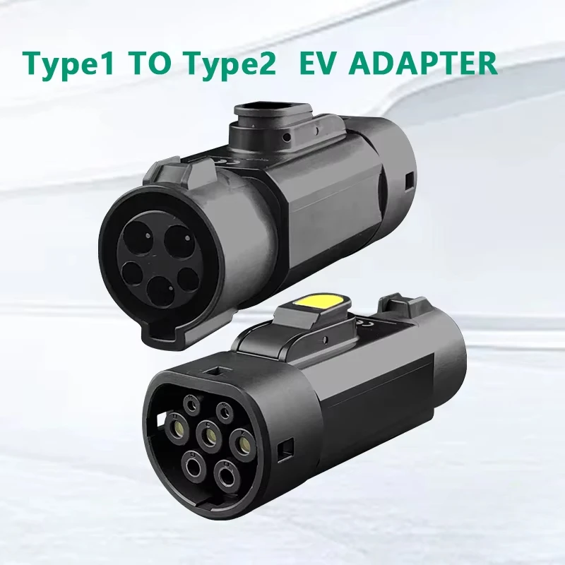 Typ 1 auf Typ 2 EV-Ladegerät-Adapter 32 A EV-Ladegerät-Anschluss SAE J1772 auf Typ 2-Adapter zum Aufladen von Elektrofahrzeugen