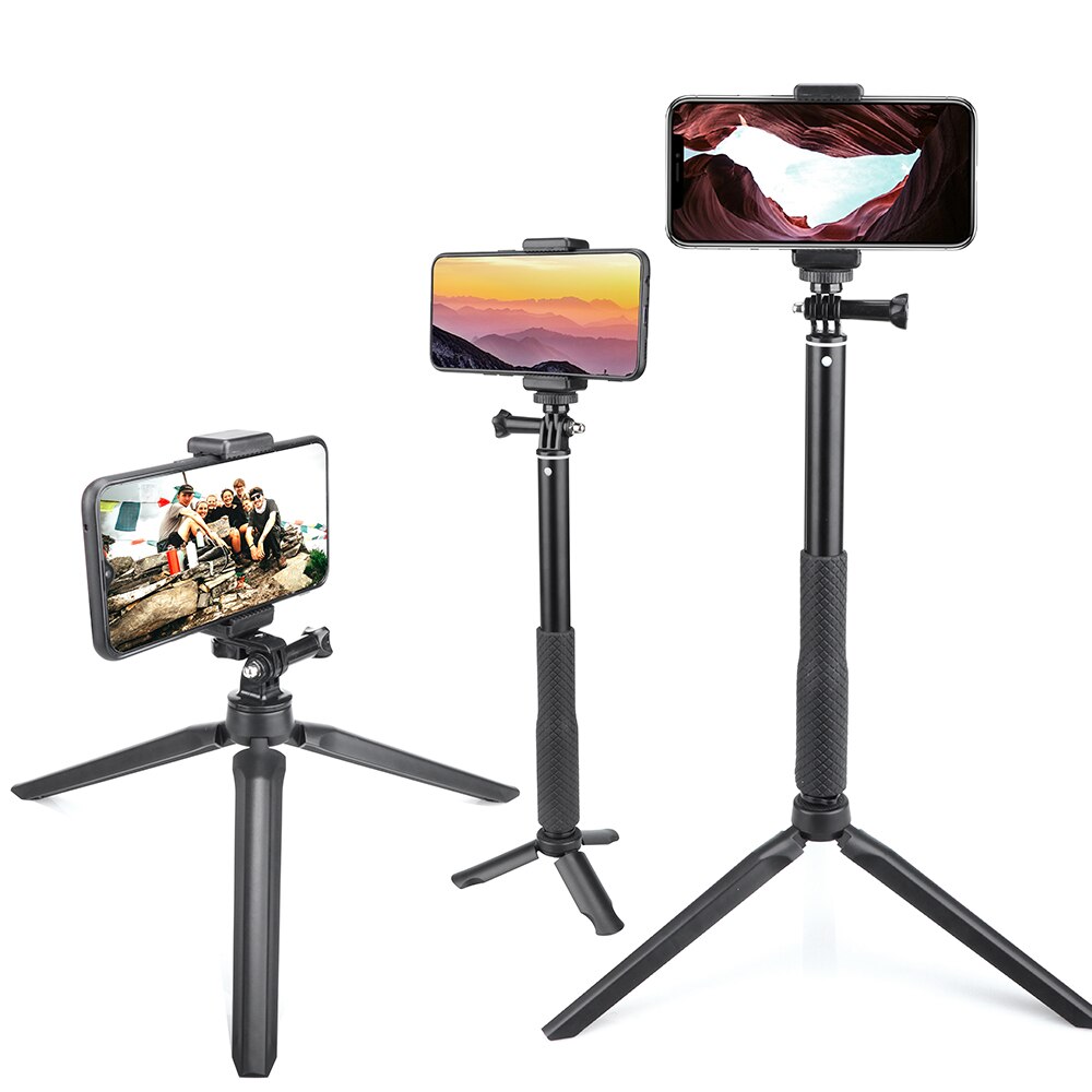 Vamson mini selfie kolmijalka iphone  xr 8 x 7 6s plus bluetooth selfie stick kädessä pidettävä monopod xiaomille huawei  vp425: lle