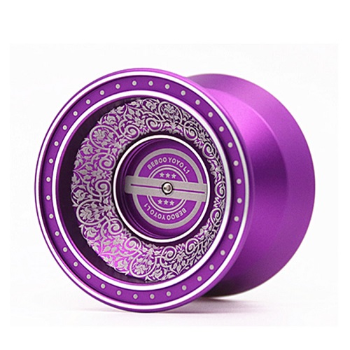 Yoyo Metalowy Anyo L1 - Motyl - Średnica 57.28mm - 63.23g - Pierścień Silikonowy: Fioletowy