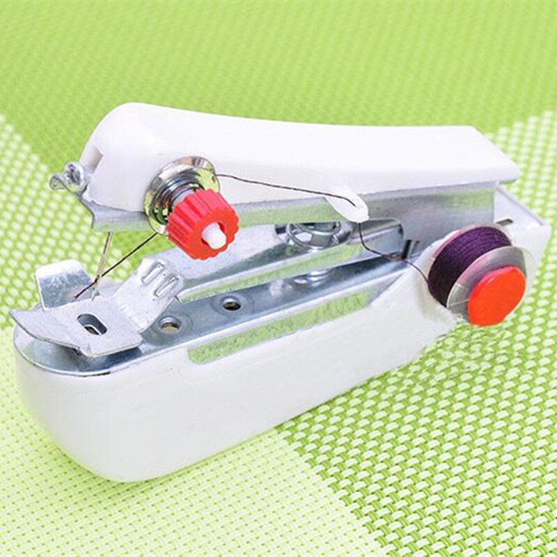 Mini máquina de coser para ropa, herramienta de costura fácil y práctica, equipo de costura de ropa de mano, utensilio para viaje y hogar