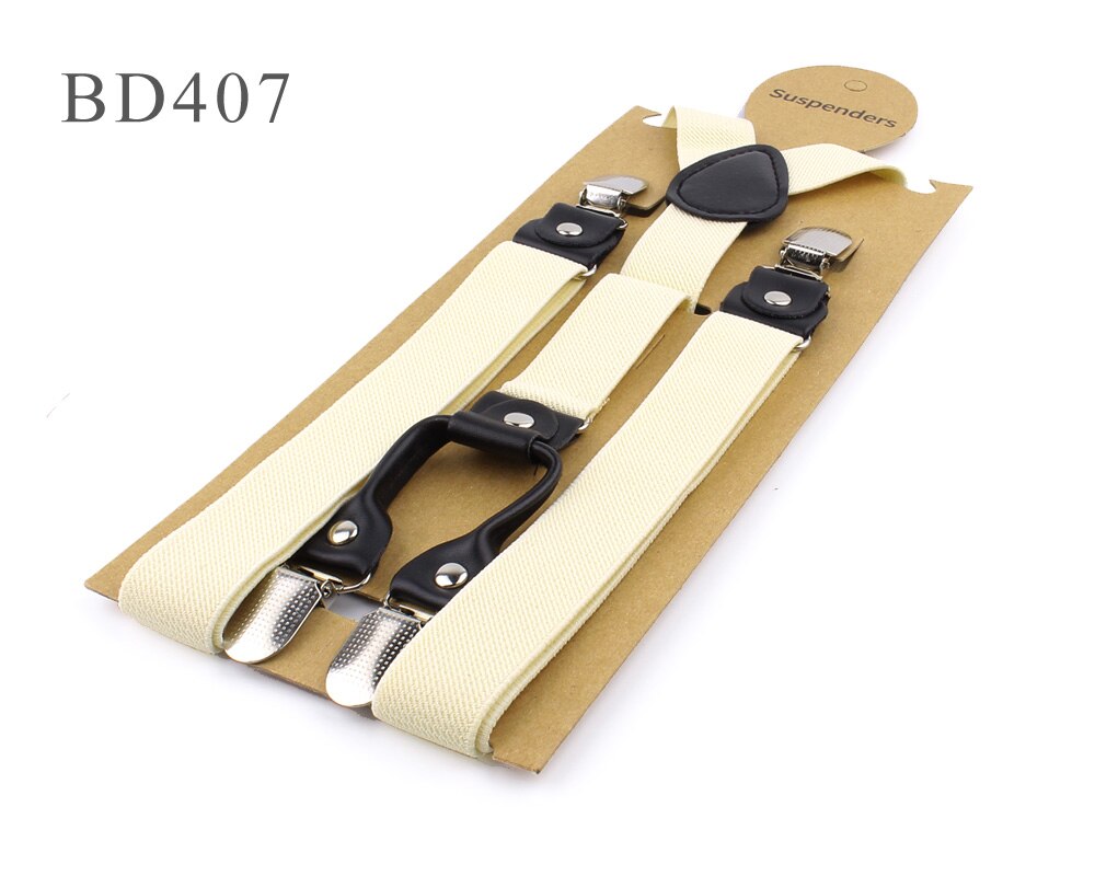 Bretelles élastiques solides et réglables pour garçons et filles, couleur bonbon, accessoires de mariage,: BD407