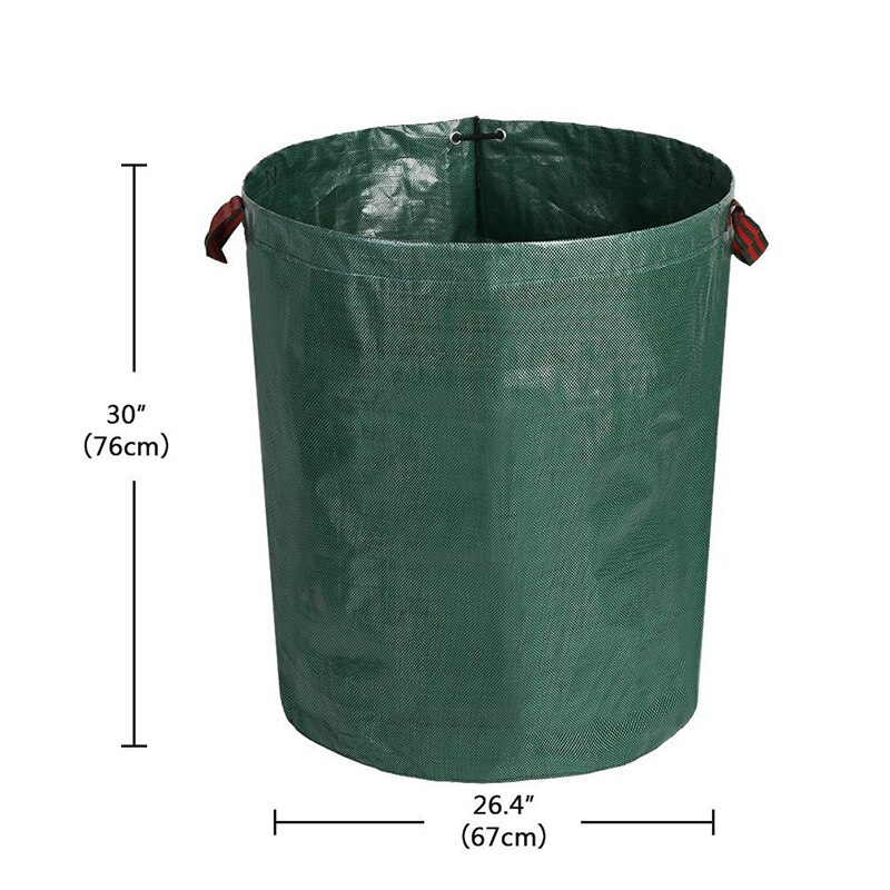 Large Capacity Heavy Duty Garden Waste Bag Durable Reusable Waterproof PP Yard Leaf Weeds Grass Container Storage
Bag