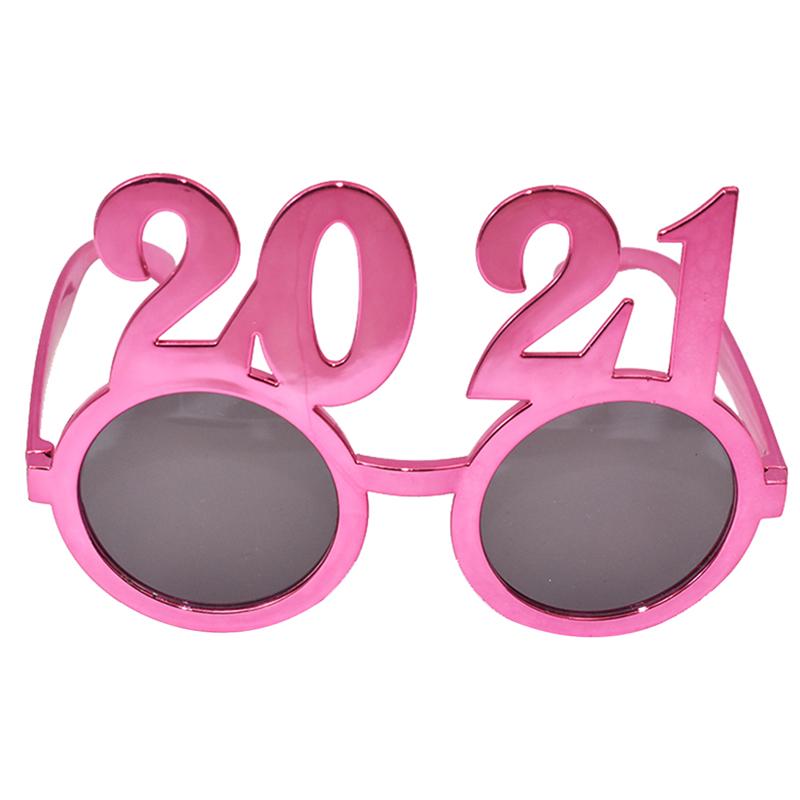 Prop Glasses Dressing Up Number Year Photography Prop Glasses Party Decorative Glasses Photobooth Props: Red