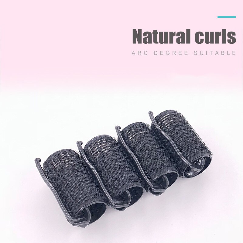 4Pcs Hair Curler Nylon Hairdressing Home Use DIY Magic Stick Self-Adhesive Hair Rollers Styling Roller Roll Curler Styling Tools