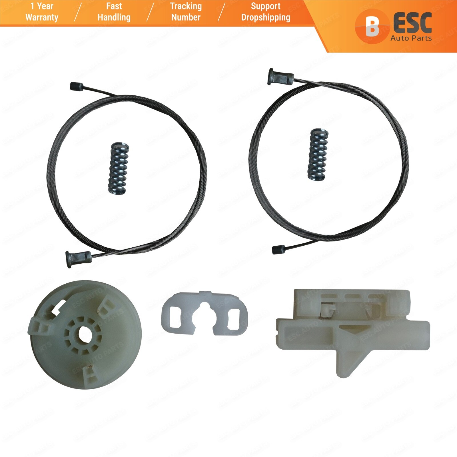 ESC Auto Parts EWR5313 Electrical Power Window Regulator Lifter Repair Set Front Left Door 51723318 for Fiat Grande Punto Evo199