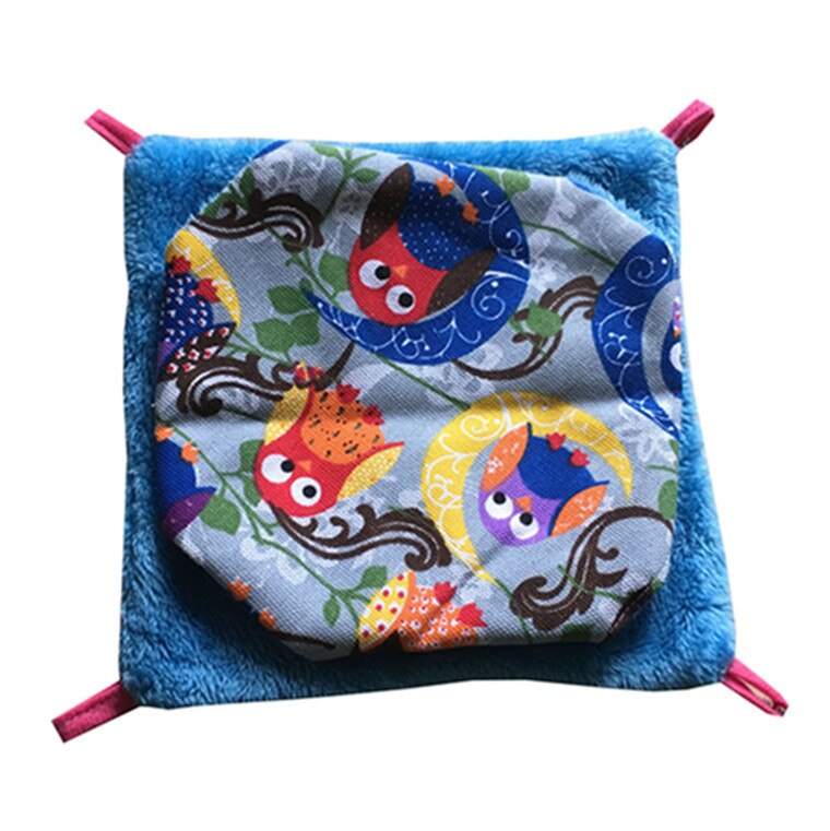 Eekhoorn Opknoping Bed Huis Mat Warm Pet Hangmat Hamster Kooi Nest Voor Rat Klein Dier Deken Huisdier Speelgoed Cavia accessoires: Owl No. 2 / S