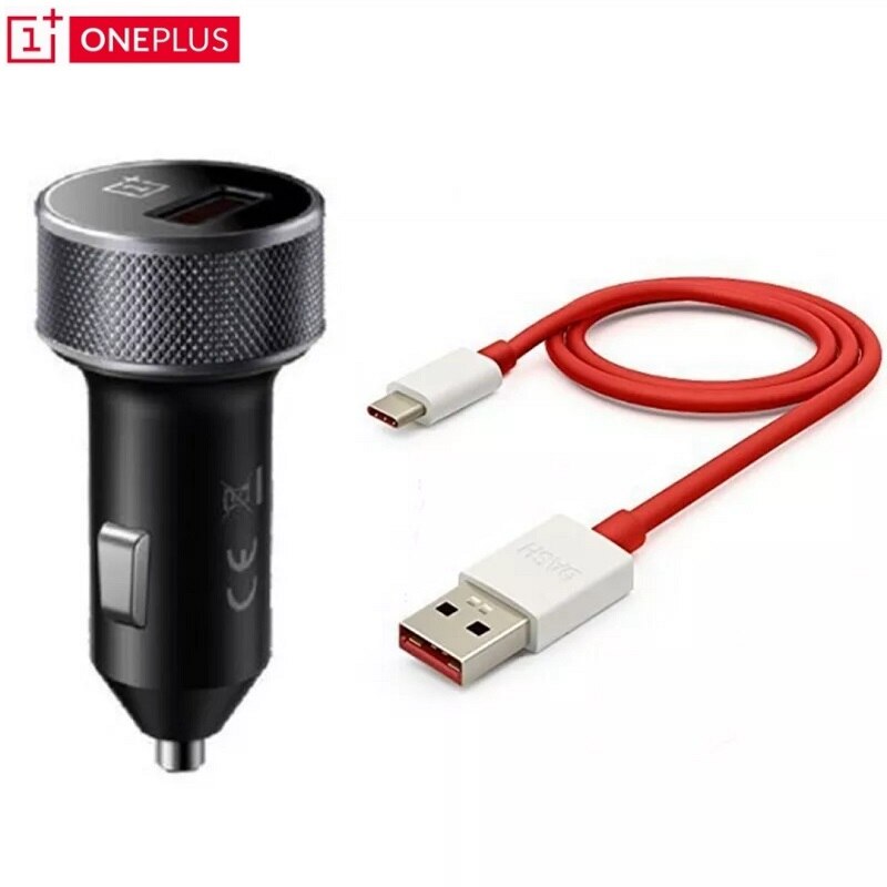 Originele Oneplus 6T Dash Opladen Autolader Met 1M 1.5M Dash Type-C Kabel Fast Quick lading Voor Oneplus 7 6T 6 5 3T 3: charge and 1.5mcable