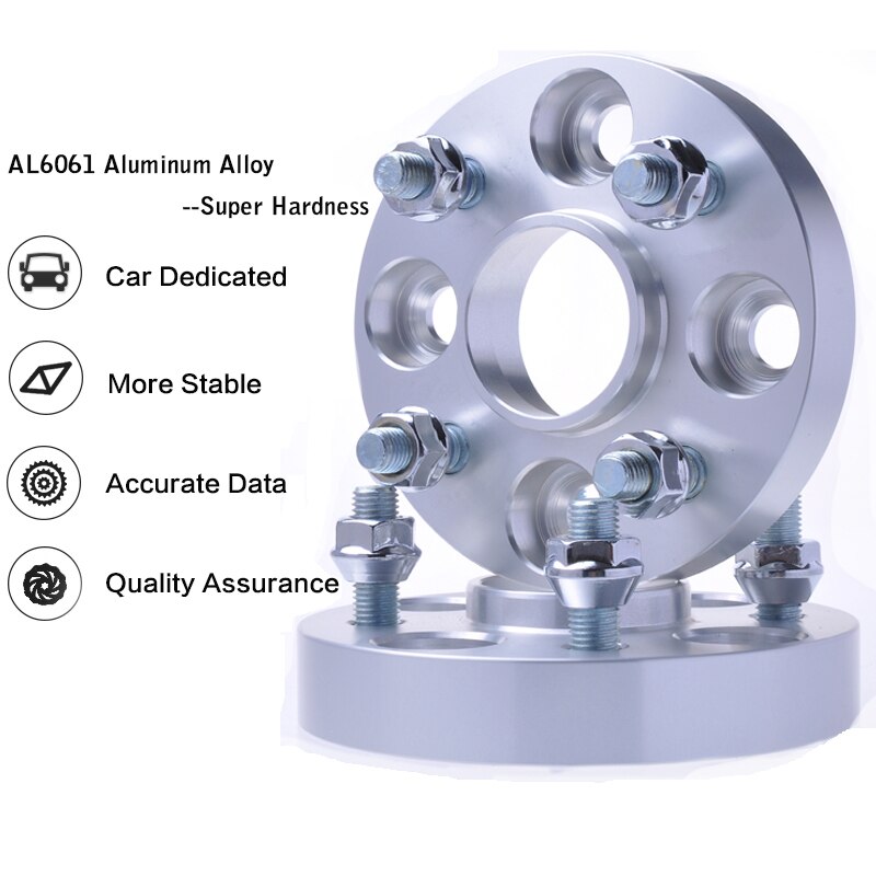TEEZE Auto Zubehör Aluminium Legierung 7075-T6 Spurverbreiterungen 4x108 CB 63,4mm für Fest 20mm Rad-Adapter 1 stück