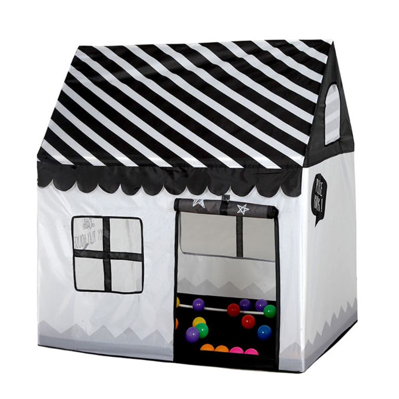 Tenda da gioco per bambini tenda da gioco per bambini attività all'aperto tenda da gioco pieghevole per interni 97BD: Black