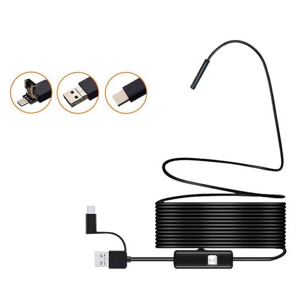 7.0Mm Type-C Android Usb Endoscoop Camera Harde Kabel Pc Android Telefoon Endoscoop Pijp Type C Endoscoop Inspectie mini Camera